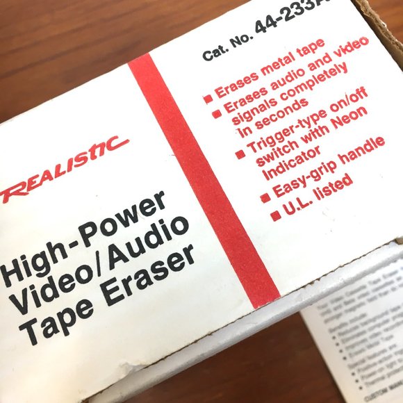 Video/Audio Tape Eraser Radio Shack Realistic (44-233A) Vintage - Picture 4 of 12